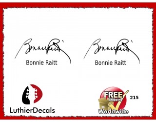 Guitar Players Bonnie Raitt Signature Guitar Decal 215